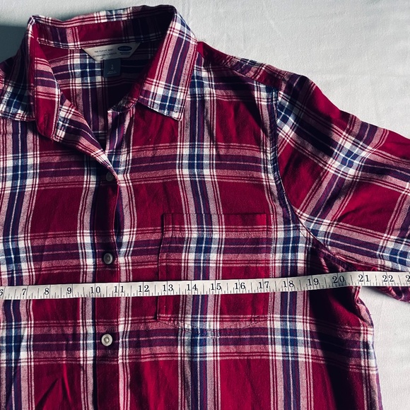 Women's Old Navy "The Classic Shirt" Flannel Button Down Shirt Sz. Large - Picture 6 of 8